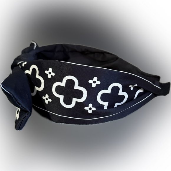 🖤🤍🖤Chic Black and White Patterned Headband/NWOT🖤🤍🖤 - Picture 3 of 5